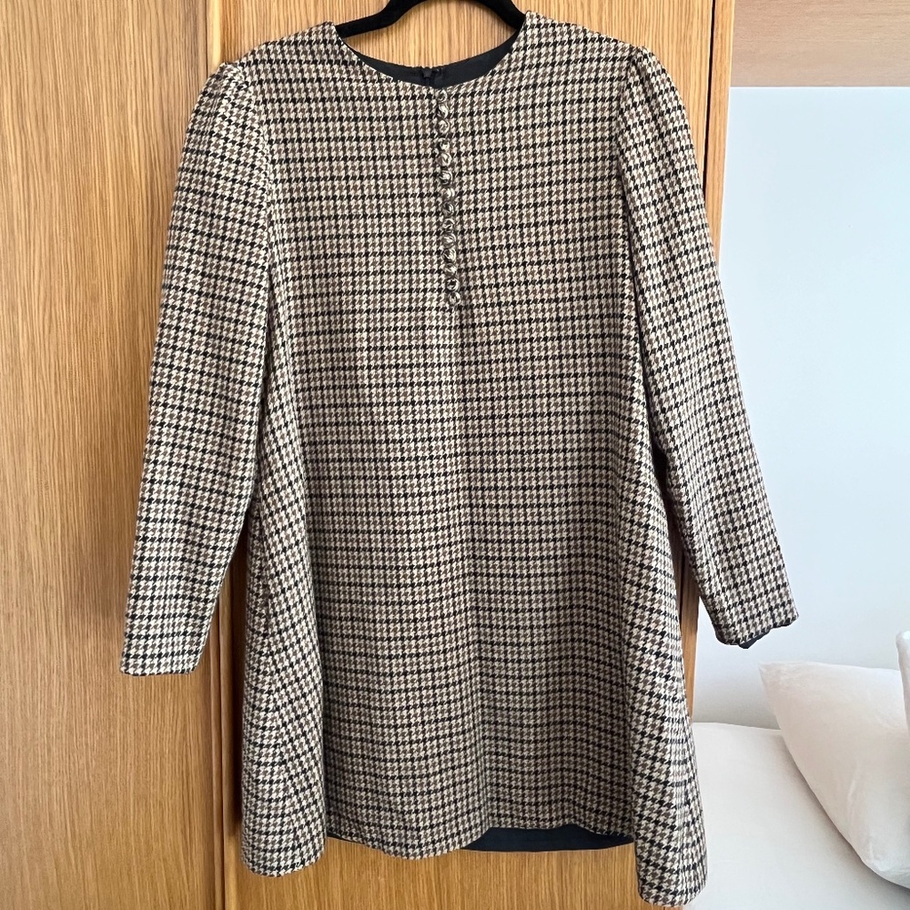 Threadsocial for SCOOP Houndstooth A-line Mini Dress